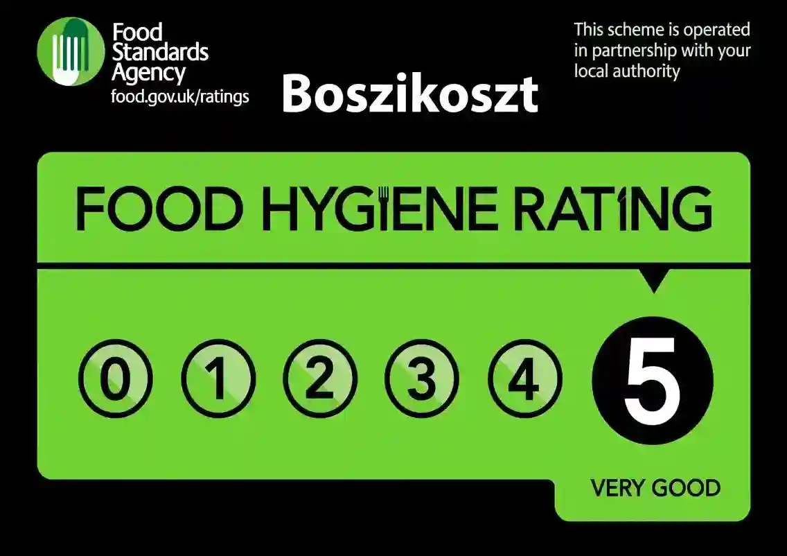 5/5 Food Hygiene Rating